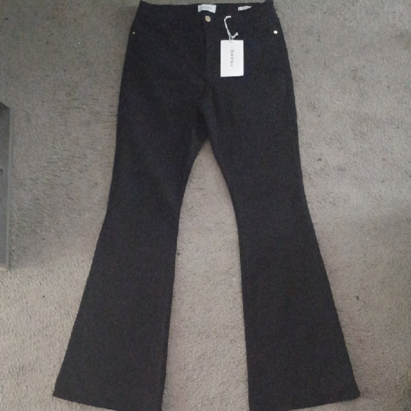Frame Denim Other - Frame Denim Classic Black Jeans, Le High Flare, 32